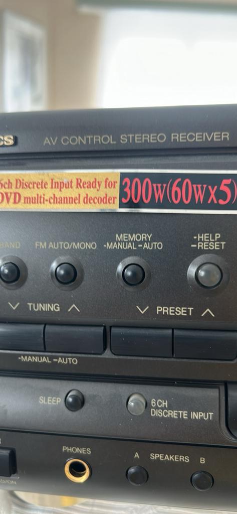 Recepteur stereo et controleur audio video, TV, Hi-fi & Vidéo, Decks cassettes, Enlèvement