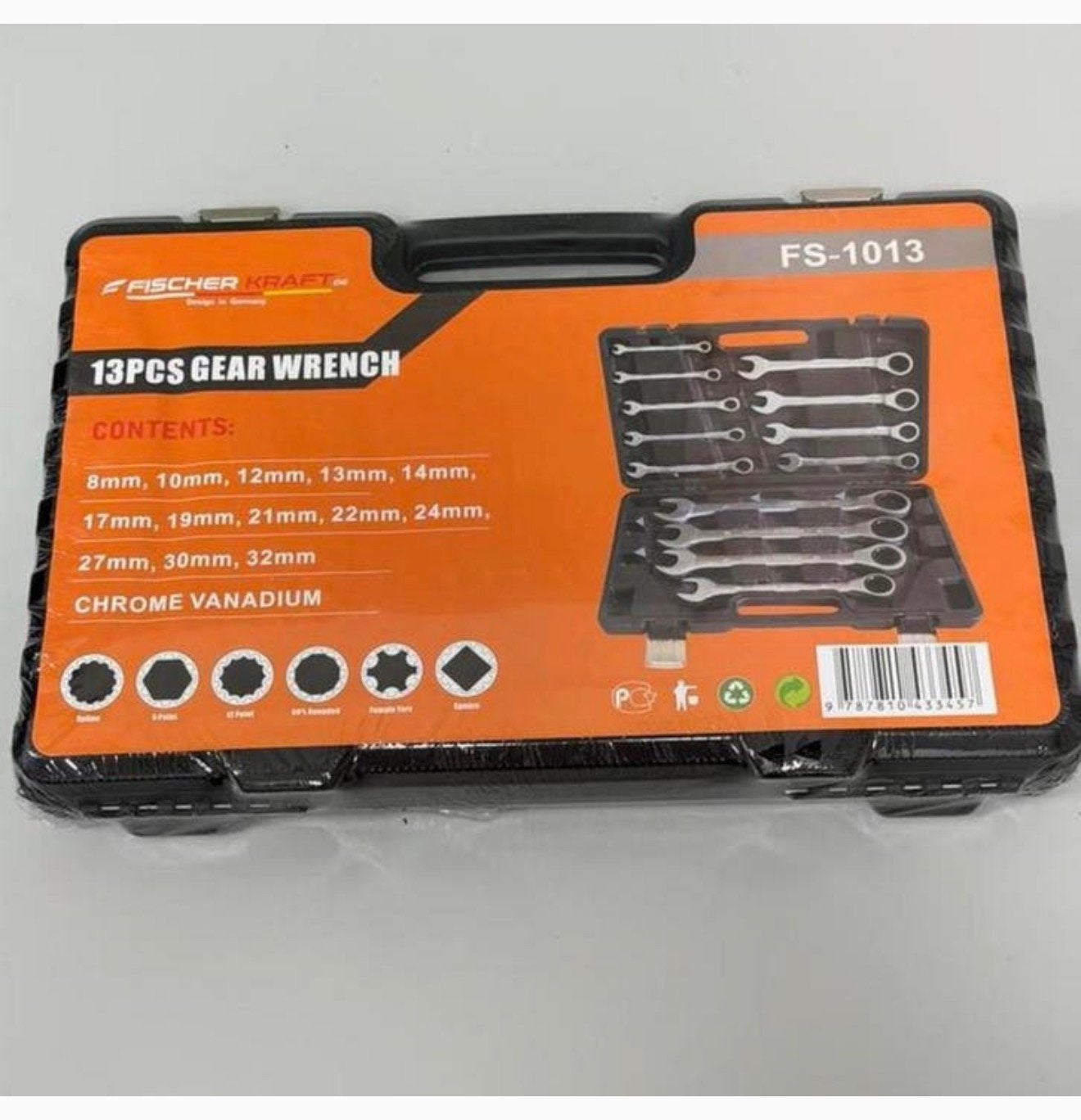 Fischer 13-delige Ringratel ringratels Steeksleutelset Nieuw, Doe-het-zelf en Bouw, Gereedschap | Handgereedschap, Nieuw, Sleutel/ratel
