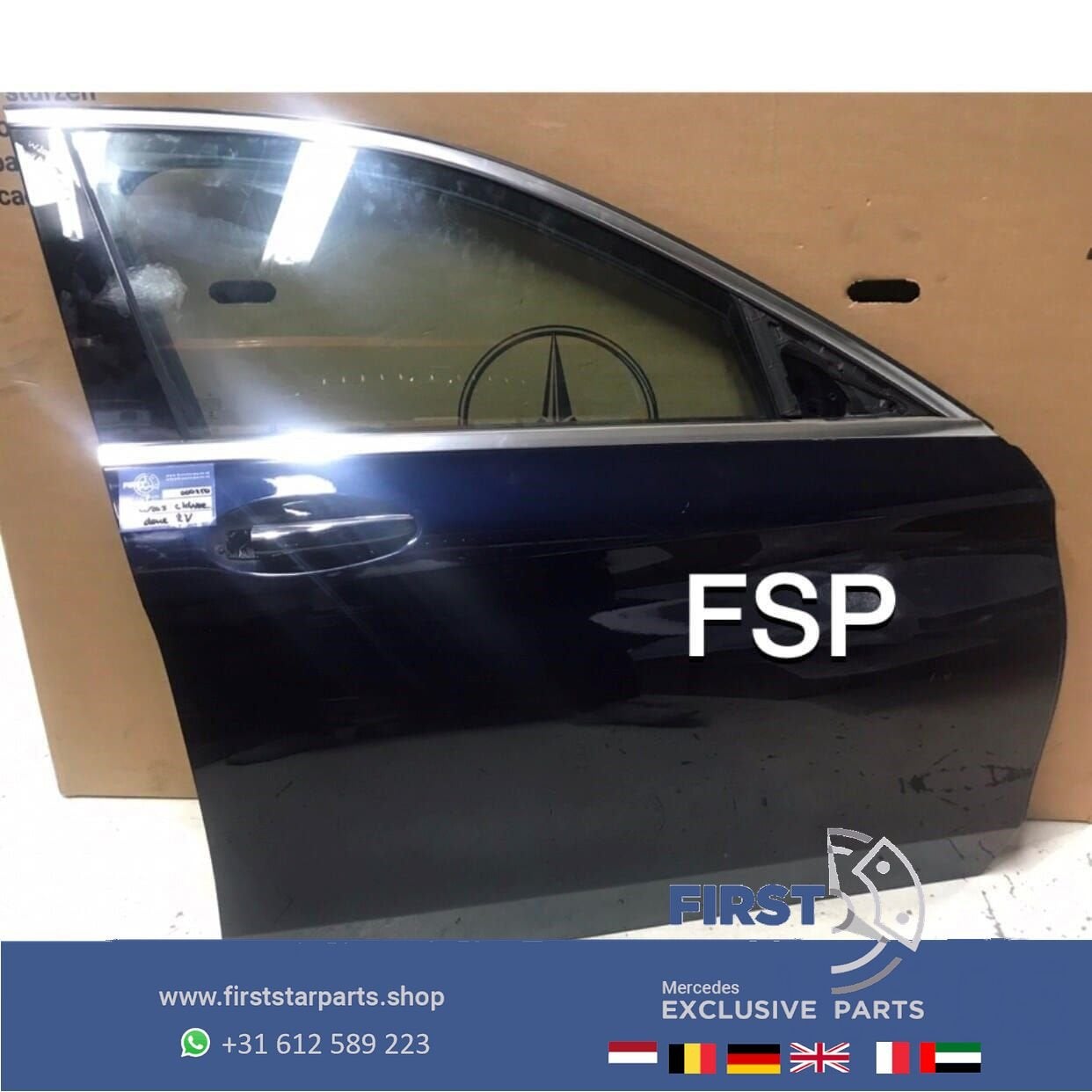 W205 S205 DEUR RECHTS VOOR PORTIER C Klasse BLAUW 2014-2020, Auto-onderdelen, Gebruikt, -, Deur, Ophalen of Verzenden