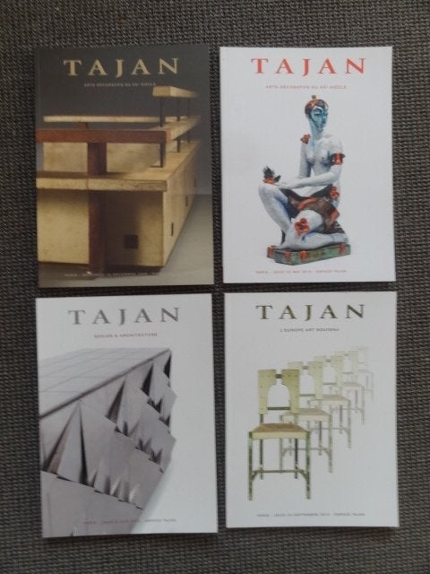 4 nieuwe grote design art nouveau deco catalogi van Tajan, Verzenden, Zo goed als nieuw, Overige onderwerpen