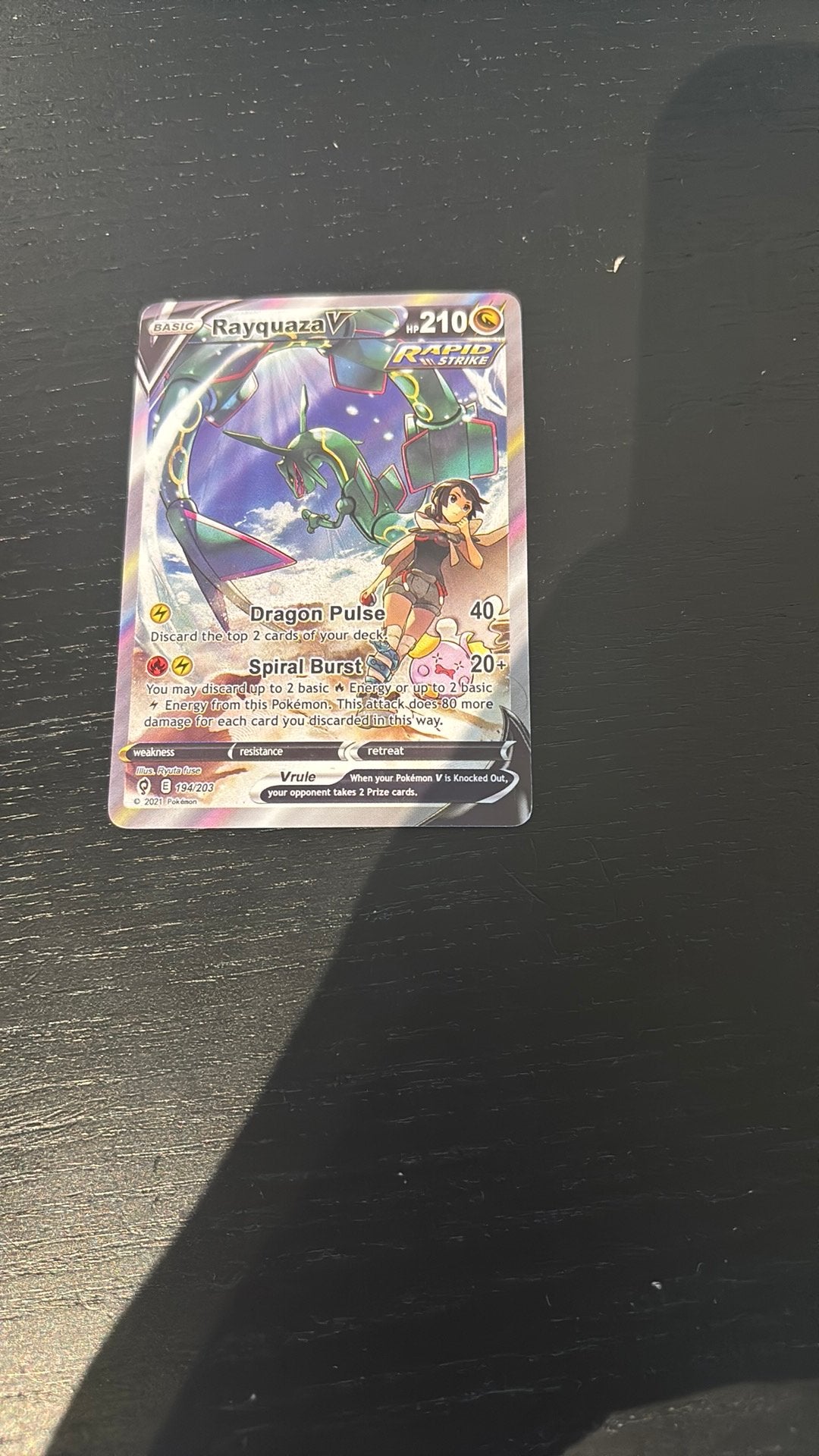 Dure pokemon kaart te koop : rayquaza V, Enlèvement, Neuf, Cartes en vrac, Foil