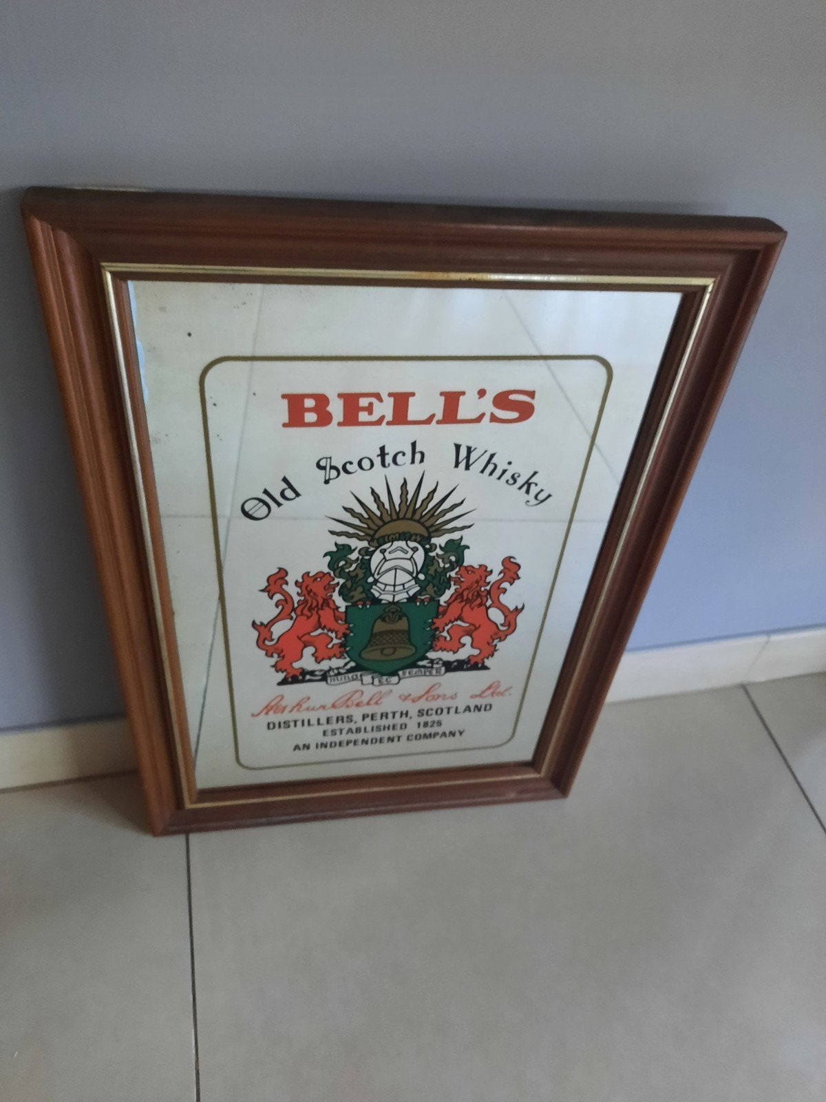 Bell's Old Schotch Whisky reclame ca.50 jaar oud 39cm op 55c, Ophalen of Verzenden, Nieuw