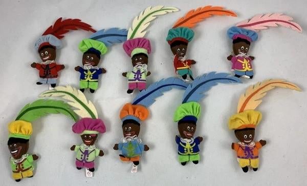 Ensemble de poupées en peluche Sinterklaas Zwarte Piet Holla, Envoi, Comme neuf