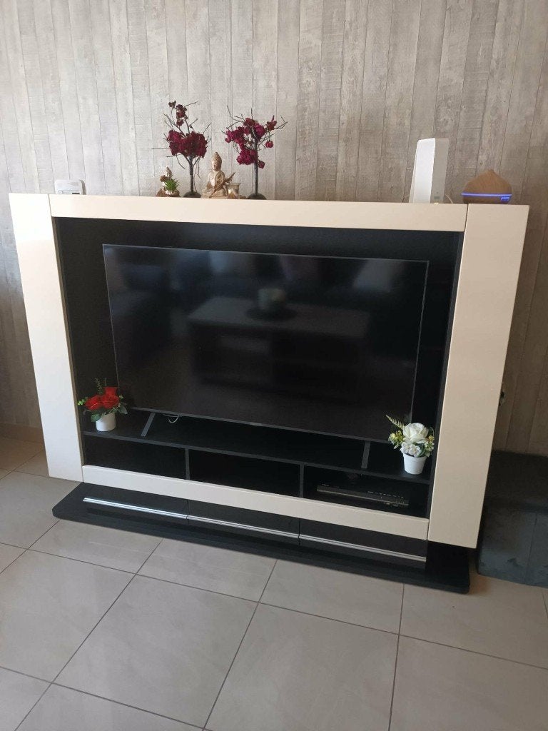 Meuble tv, Teck, 150 à 200 cm, Utilisé, 50 à 75 cm