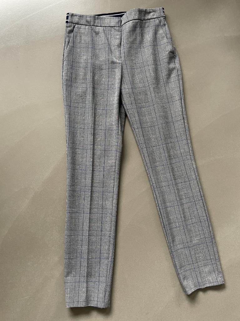 Grijs/blauwe geruite geklede broek van ZARA maat S, Zara, Ophalen of Verzenden, Zo goed als nieuw, Maat 36 (S)