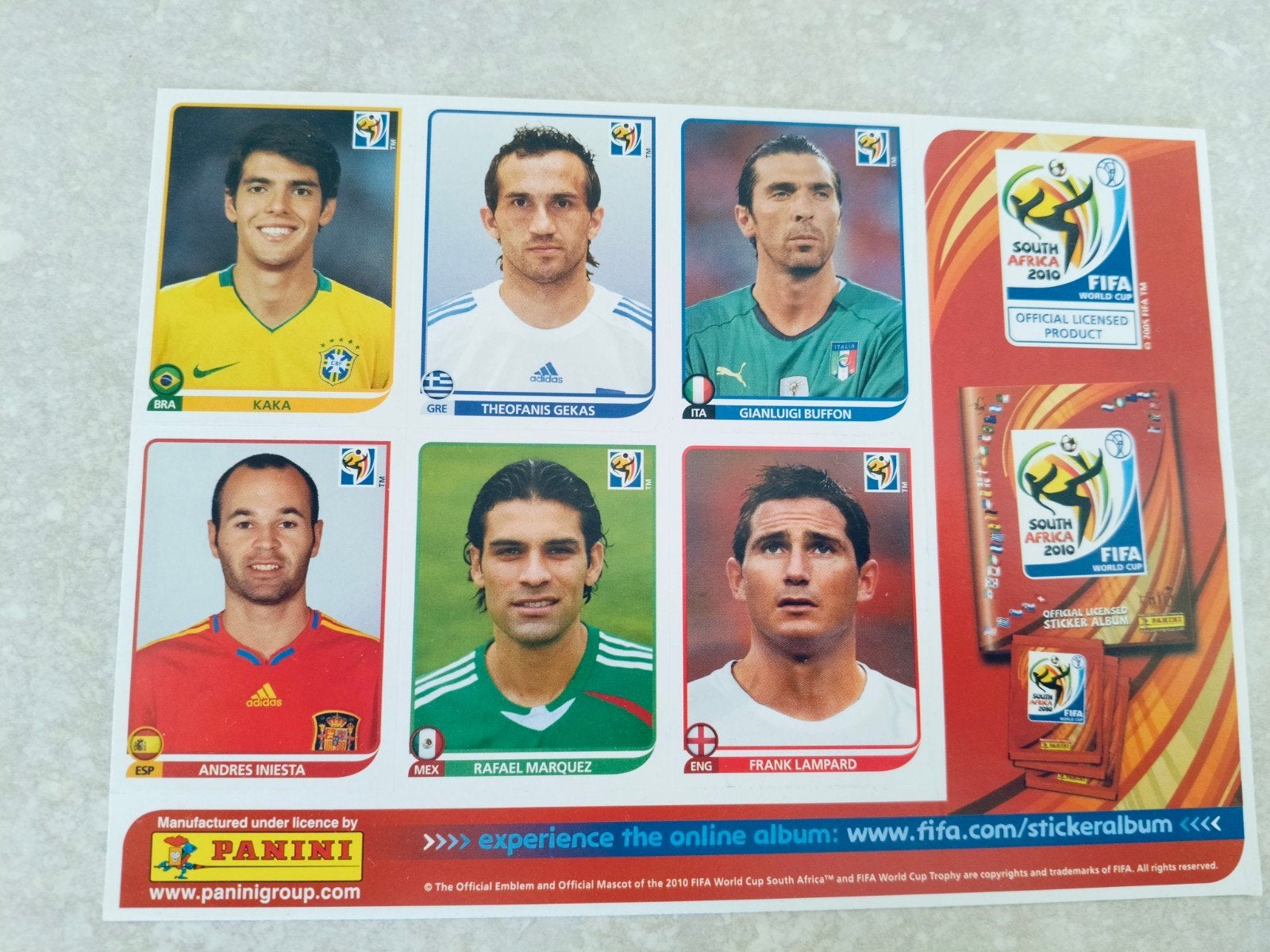 Panini WK 2010 promo stickers, Hobby en Vrije tijd, Ophalen of Verzenden