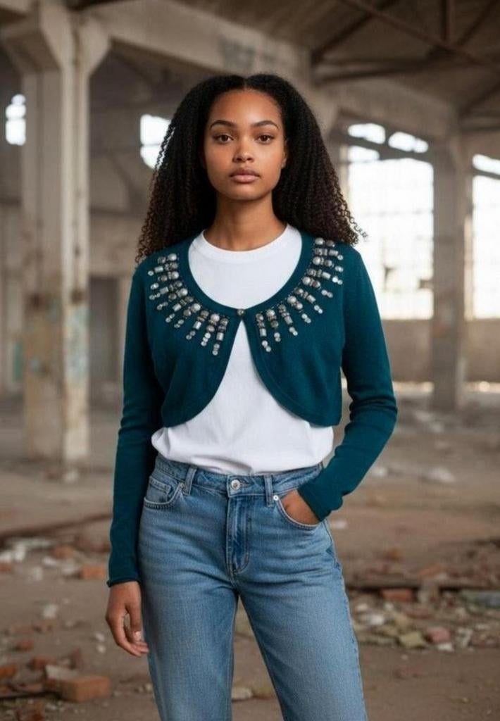 LIV Kort Vestje Maat 40 Zo goed als Nieuw✨️✨️, Kleding | Dames, Maat 38/40 (M), Blauw, Ophalen of Verzenden, Zo goed als nieuw