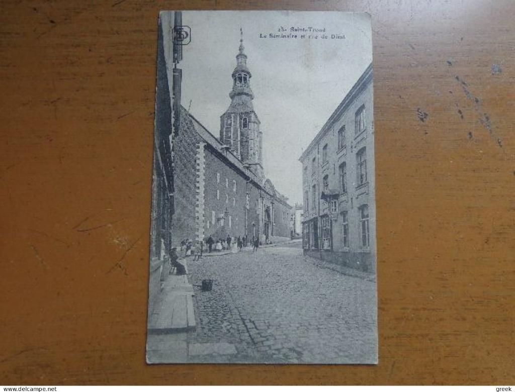 Postkaart Sint Truiden - Le Séminaire et Rue de Diest / 1919, Envoi, Avant 1920, Affranchie, Limbourg