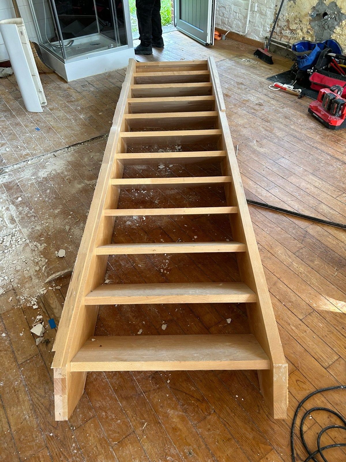 Escalier en bois, Bricolage & Construction, Enlèvement, Utilisé, Escalier, 2 à 4 mètres