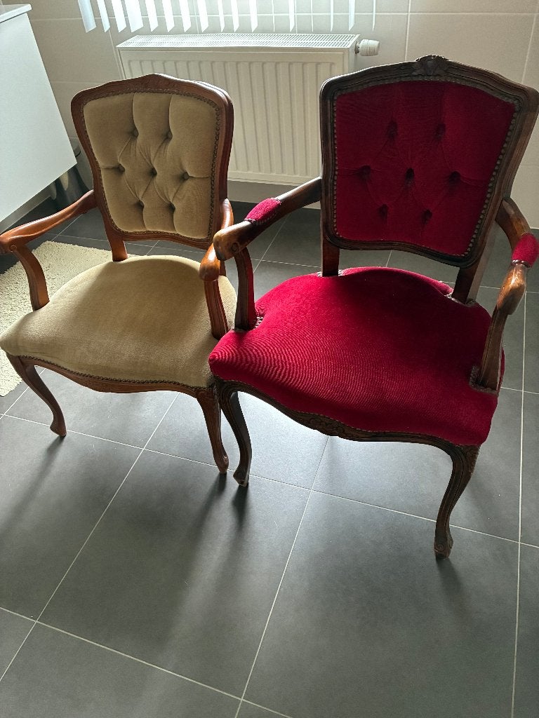 Arm-stoeltjes, Maison & Meubles, Chaises, Autres couleurs, Deux, Enlèvement, Utilisé