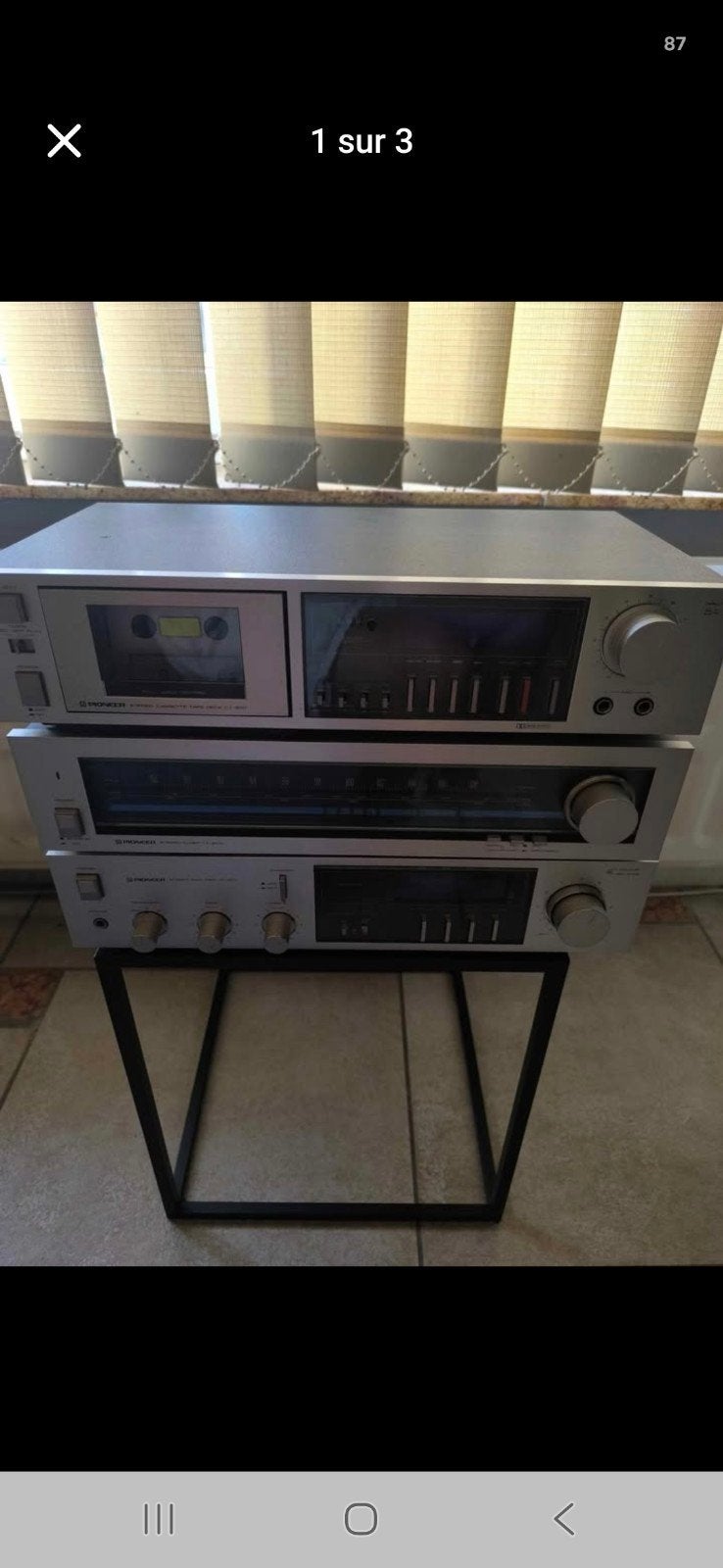 chaîne hi-fi pionneer, Enlèvement