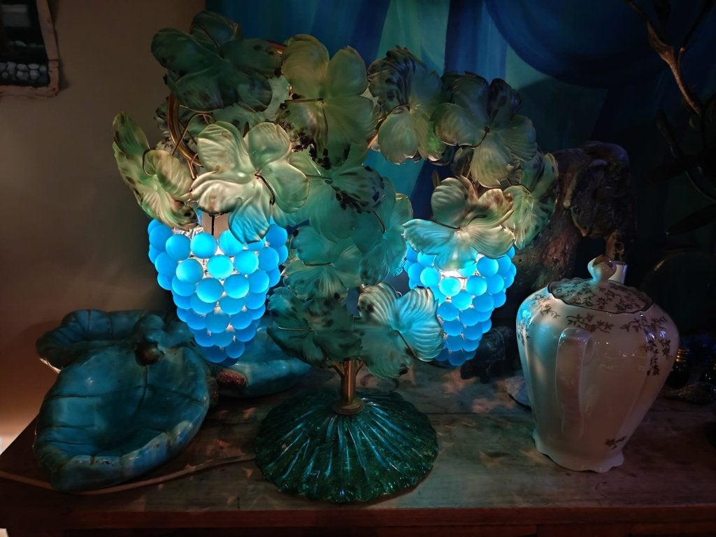 Lampe de table vénétienne Cesare Toso Murano, Antiquités & Art, Antiquités | Verre & Cristal, Enlèvement