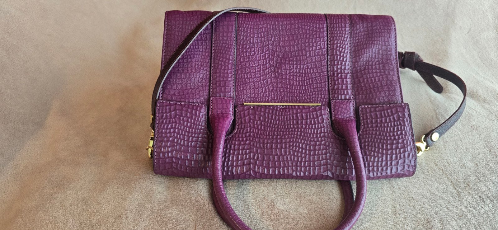 Cow leather handbag, crossbody bag, new, Ophalen of Verzenden