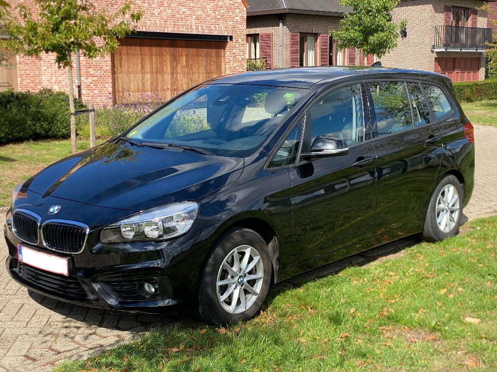 VERKOCHT: BMW 218d Gran Tourer 5 zitplaatsen, Autos, Achat, Noir, 5 portes, Alarme