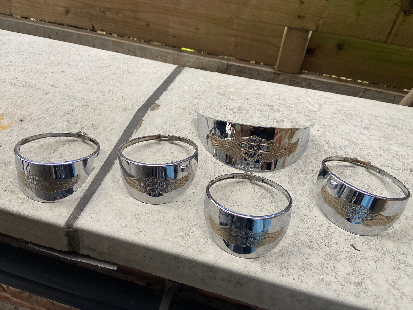 Harley Davidson chrome kapjes, Motoren, Ophalen of Verzenden, Gebruikt