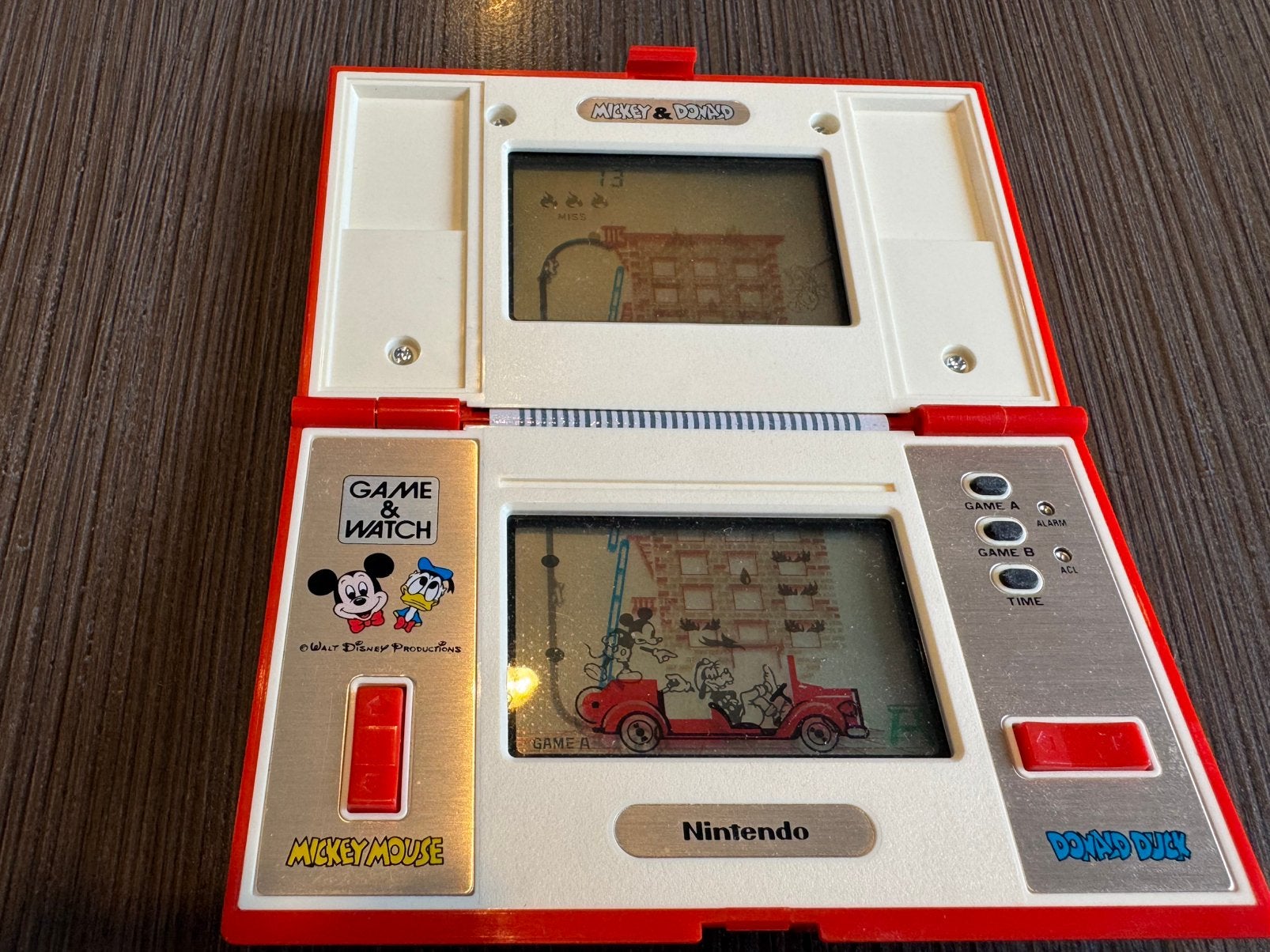 Game and watch uit 1982 - Mickey and Donald, Ophalen of Verzenden, Gebruikt