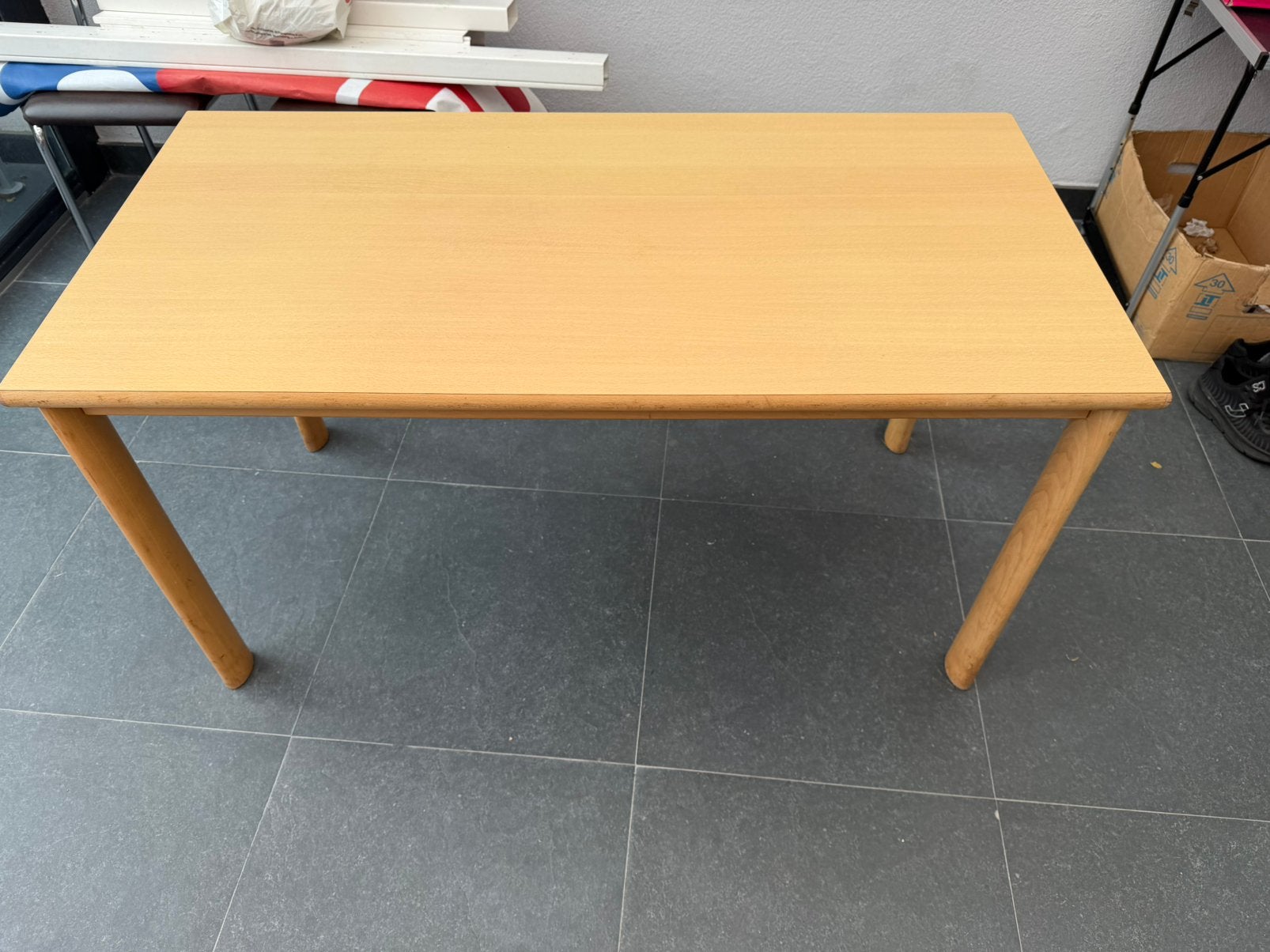 Houten tafel, Huis en Inrichting, Ophalen, Gebruikt, Schoolbureau