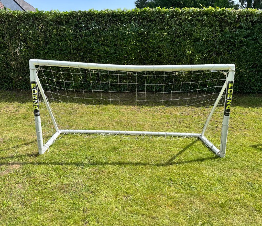 Voetbaldoel om zonder gereedschap te monteren - 120 x 240 cm, Ophalen, Gebruikt, Clubaccessoires