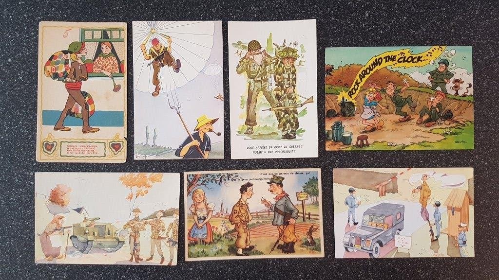 Militair Soldaat Humor (0,50 euro/ postkaart ), Verzamelen, Ophalen of Verzenden, Landmacht, Foto of Poster