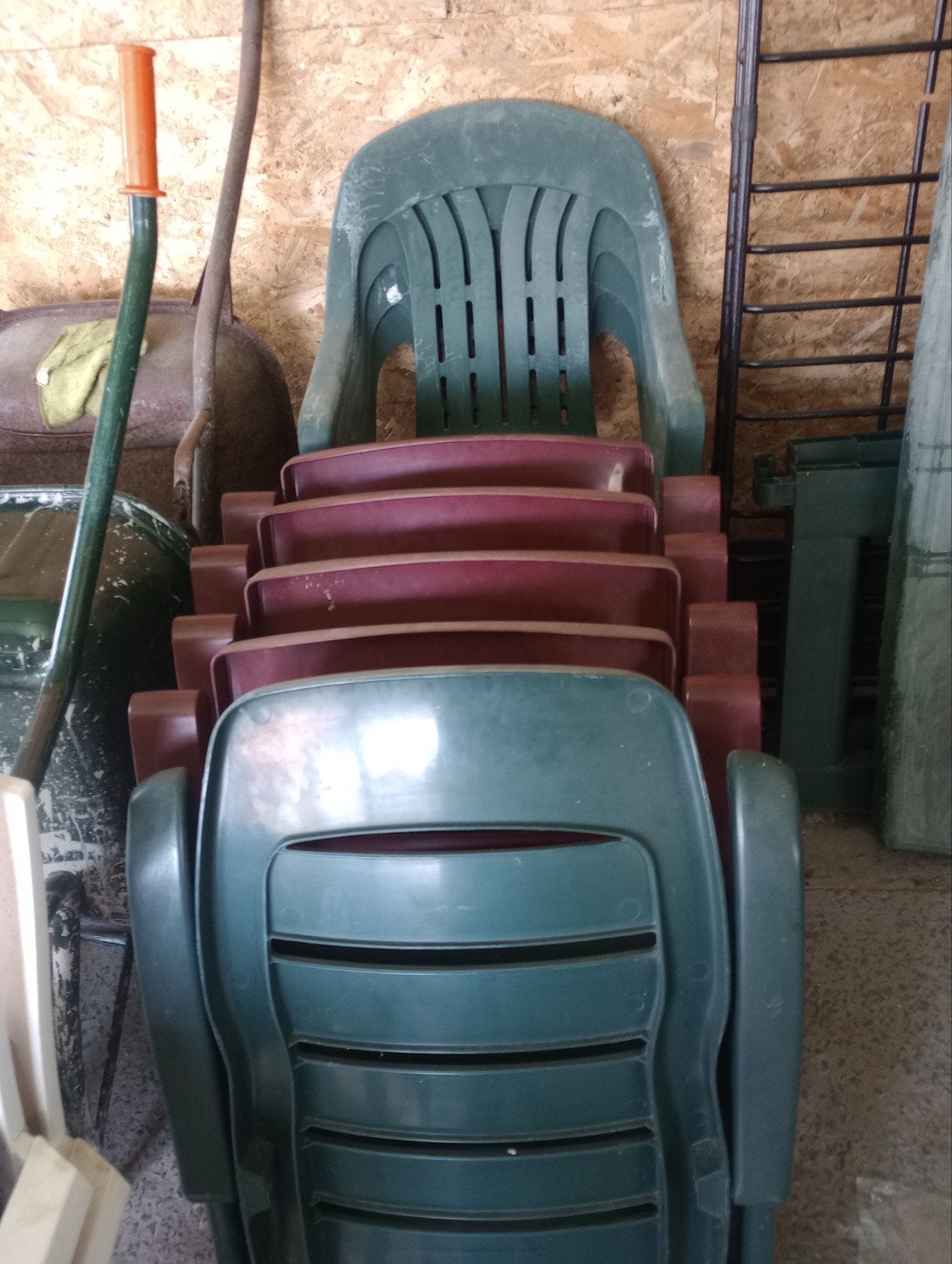 tafel en stoelen, Ophalen