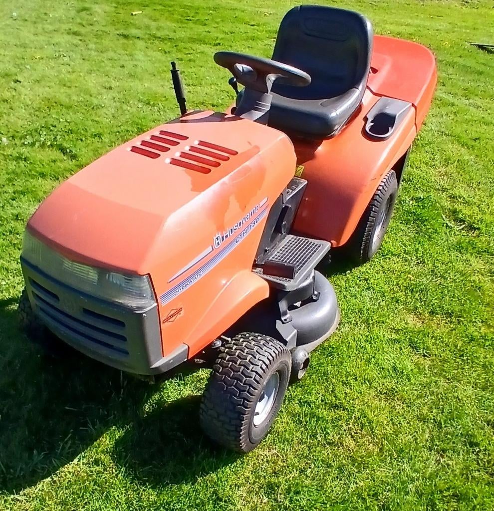 Tracteur tondeuse husqvarna, Enlèvement, Utilisé, 90 à 120 cm, Fonction de mulching