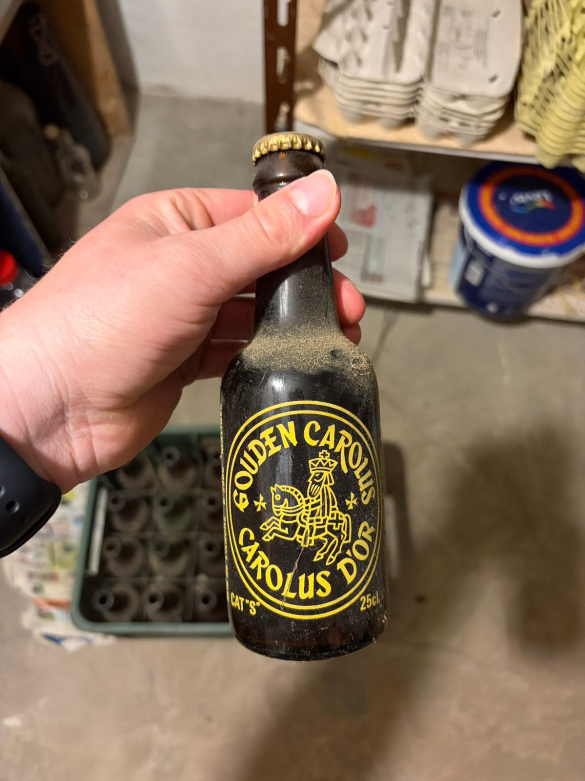 Gouden carolus bak, Verzamelen, Biermerken, Ophalen, Zo goed als nieuw, Flesje(s), Overige merken