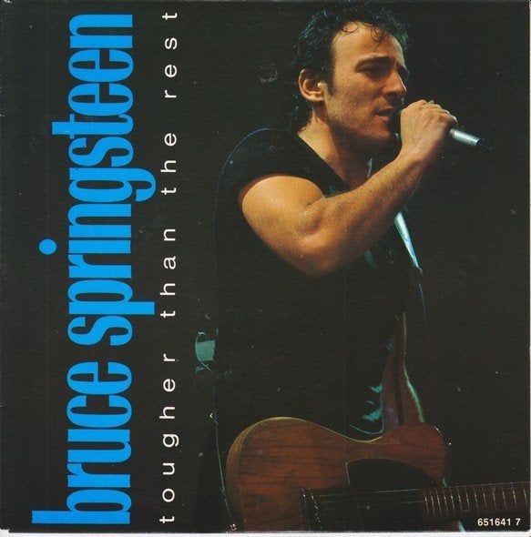 single BRUCE SPRINGSTEEN : Tougher Than The Rest, Gebruikt, Fotohoes, 7 inch, Ophalen of Verzenden