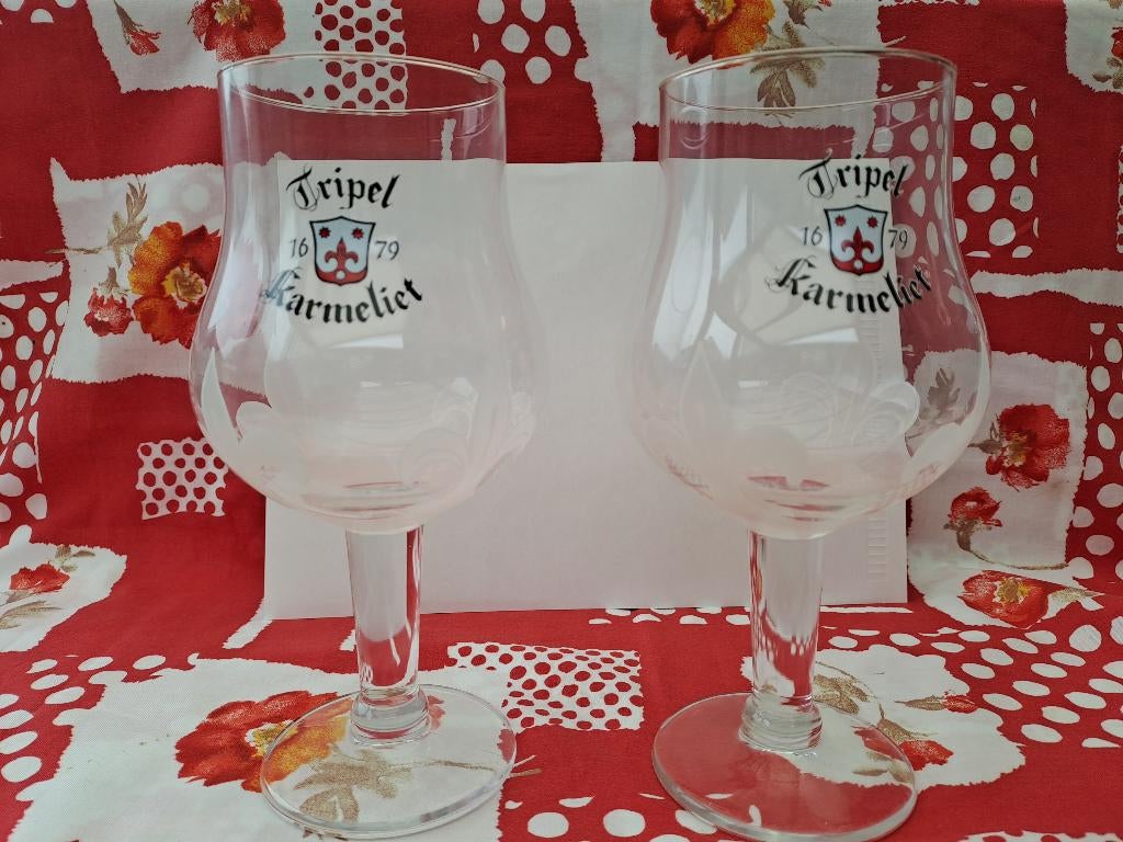 2 bierglazen Tripel Karmeliet 0,3l, Enlèvement, Neuf, Verre à bière