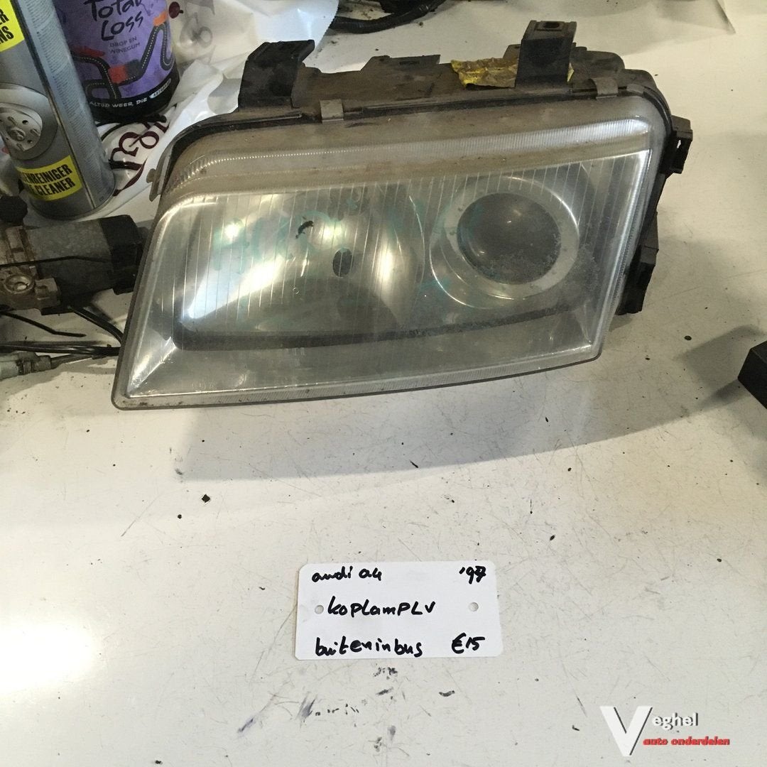 Audi A4 1997 Koplamp Linksvoor, Gebruikt, -, -, Ophalen of Verzenden