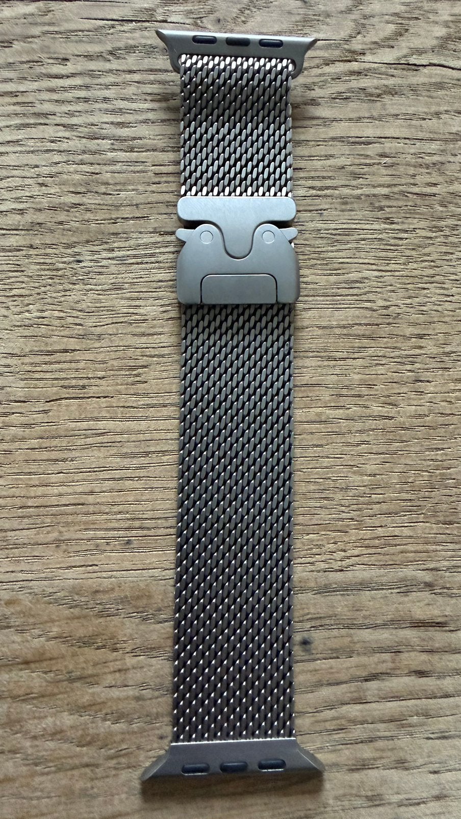 Bracelet Apple Milanais en titane naturel 49 mm - Small, Enlèvement, État, Comme neuf