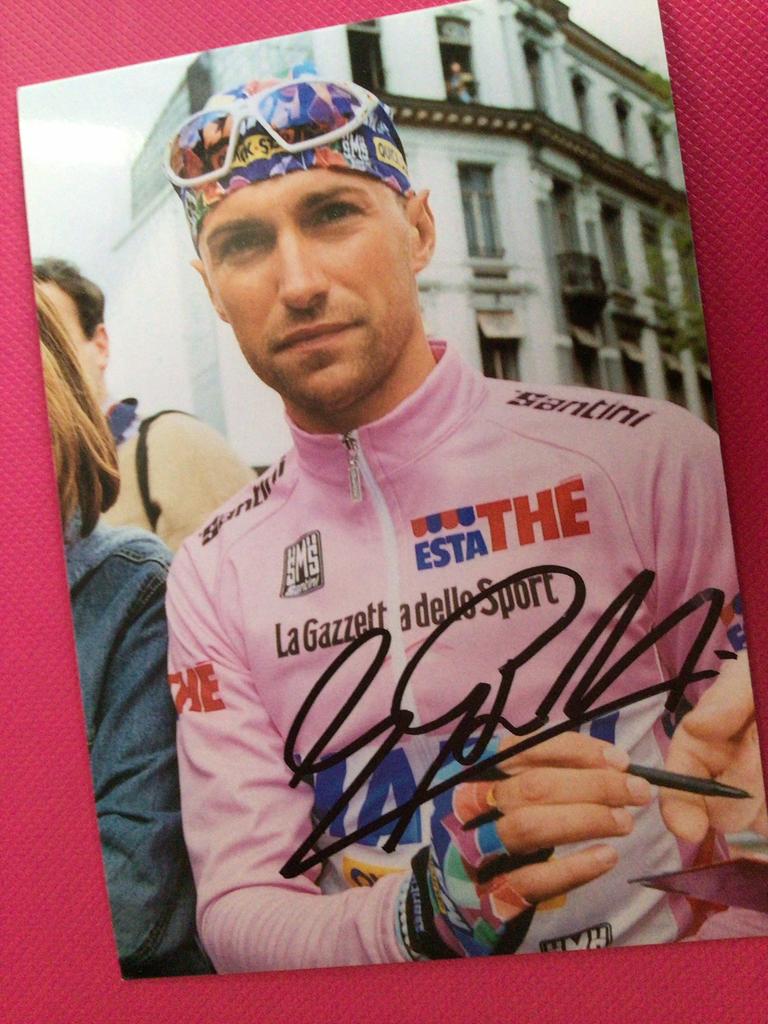 wielerkaart  2001 giro team mapei stefano garzelli signe, Verzenden, Zo goed als nieuw