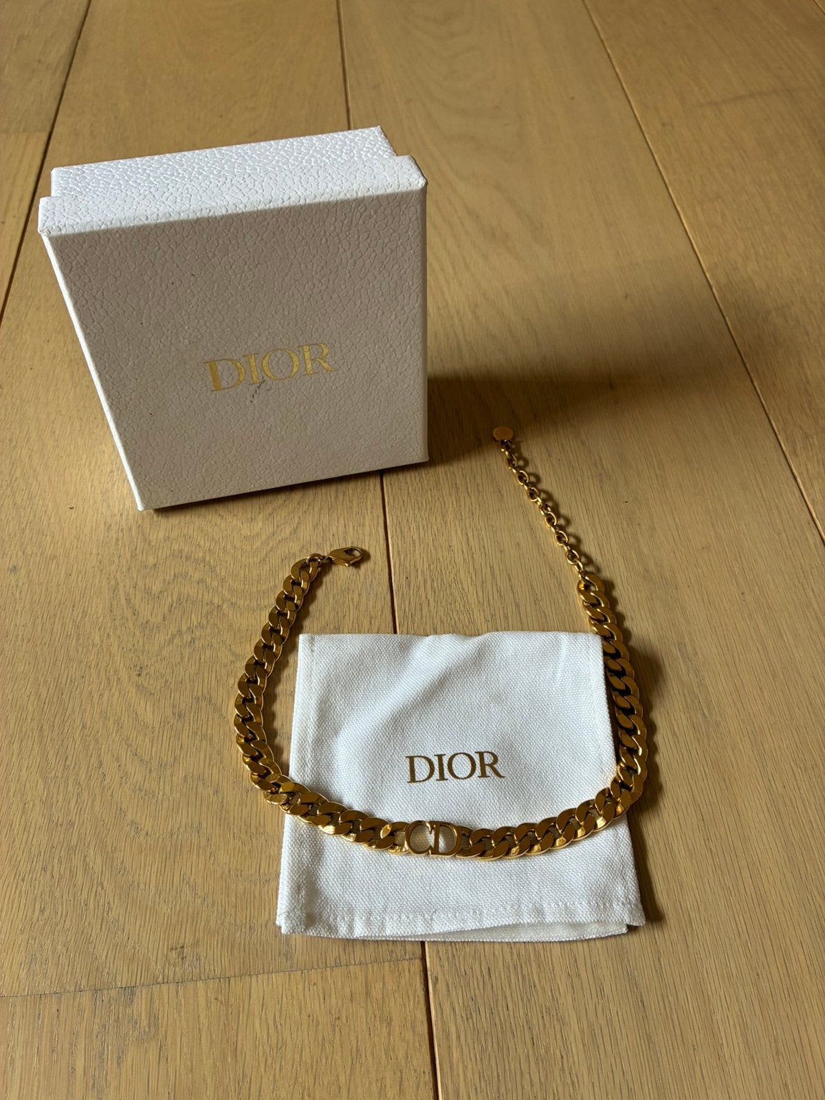Dior ketting, Handtassen en Accessoires, Kettingen, Ophalen of Verzenden, Goud, Goud, Verstelbaar