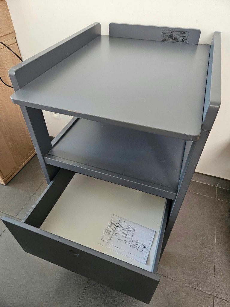 Luiertafel Pericles Moon Grey, Ophalen, Zo goed als nieuw, Overige typen