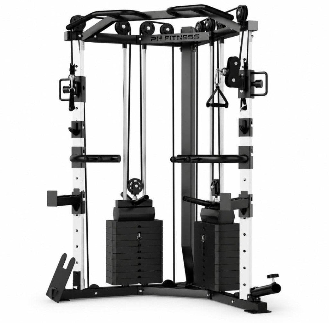 Multifunctioneel Krachtstation tot 200 kilo, Ophalen, Overige materialen, Krachtstation, Benen