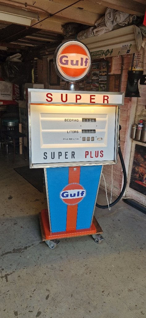 Restauration de la pompe à gaz Gulf avec Globe Tokheim, Enlèvement, Comme neuf, Autres types