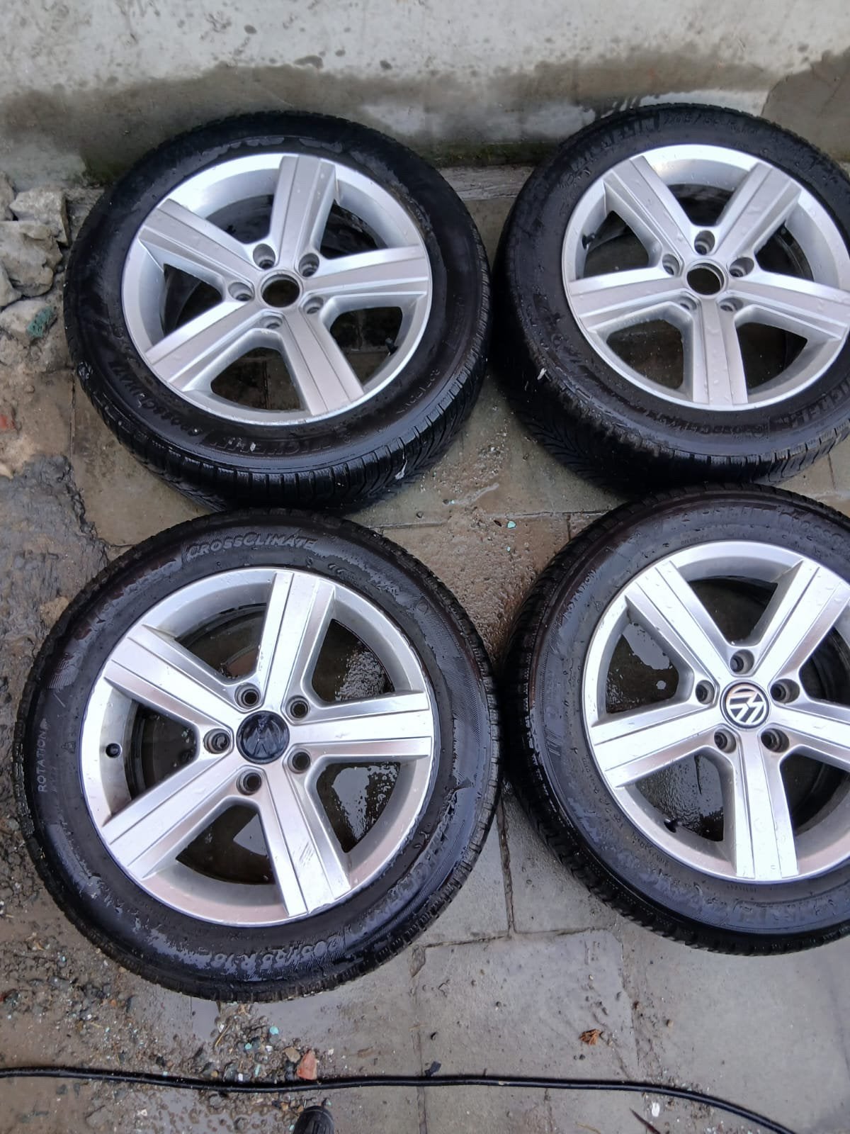 Jentes volkwagen golf 7 R15, Autos : Pièces & Accessoires, Pneus & Jantes, 15 pouces, Pneus et Jantes, 4 Saisons, Enlèvement ou Envoi