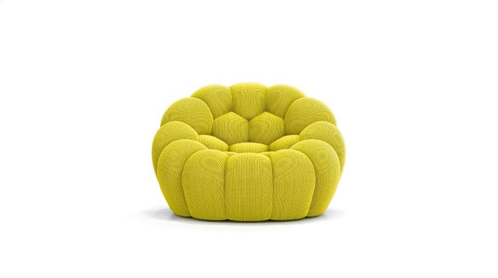 Roche Bobois Bubble grand fauteuil Cedro – Bruxelles, 100 à 125 cm, Comme neuf, Enlèvement, 100 à 125 cm