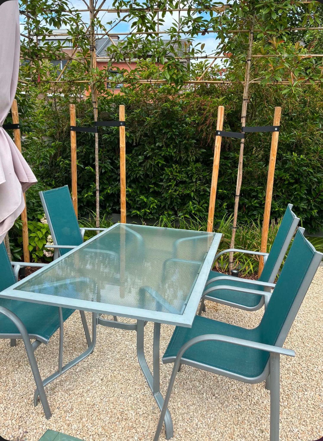 Tuintafel, Tuin en Terras, Ophalen, Zo goed als nieuw, Aluminium