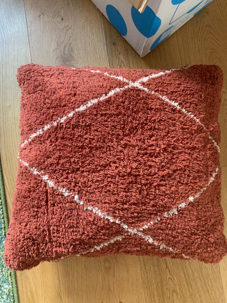 Lot de 5 coussins Berbères, Enlèvement, Comme neuf, Rouge, Carré