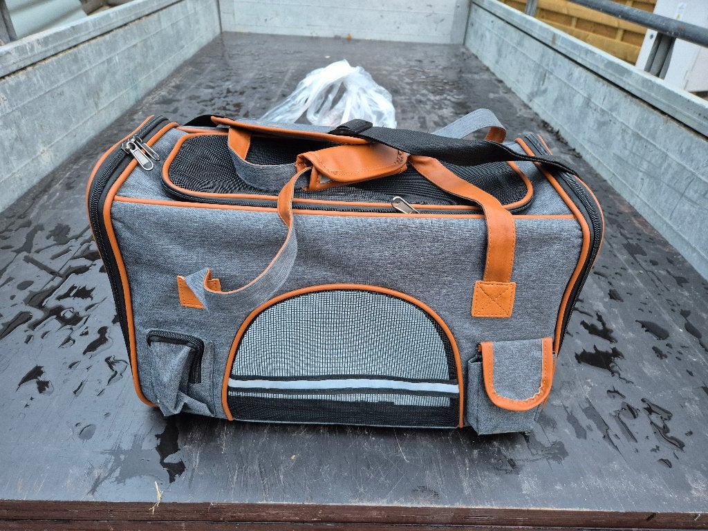 Transportmand Geel Putte Brussel, Dieren en Toebehoren, Transportboxen, Ophalen of Verzenden, Zo goed als nieuw