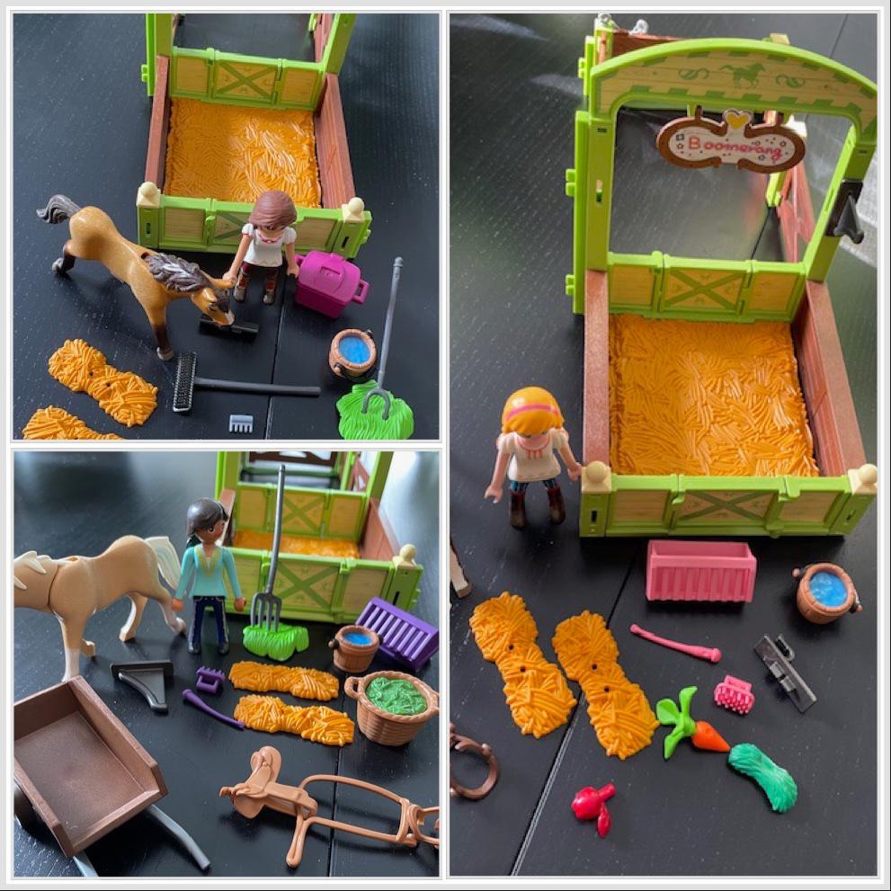 3 Playmobil paardenstallen Spirit, Ophalen, Zo goed als nieuw