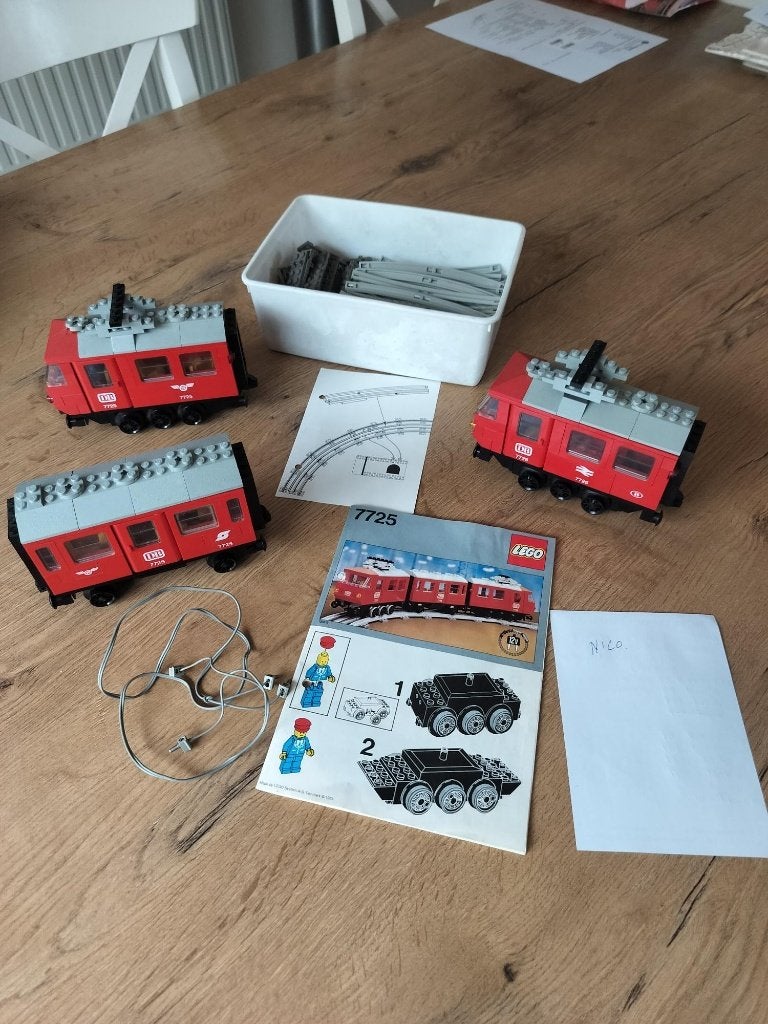 lego trein 7725 volledig, Kinderen en Baby's, Ophalen of Verzenden, Lego