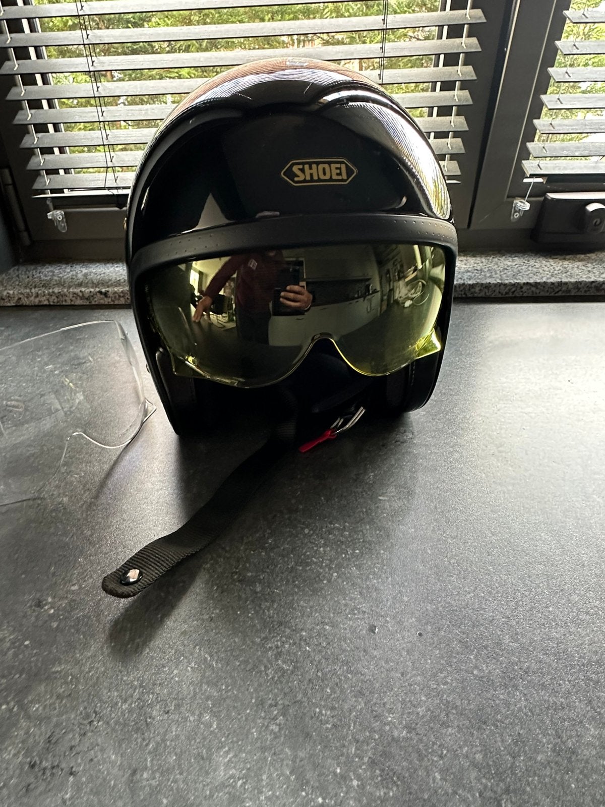 Casque Shoei XL 61-62 noir, Enlèvement, Comme neuf