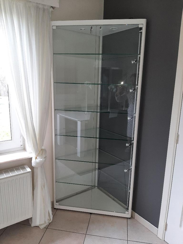 hoekvitrine, Huis en Inrichting, Kasten | Vitrinekasten, Ophalen, Nieuw, Met lade(s)