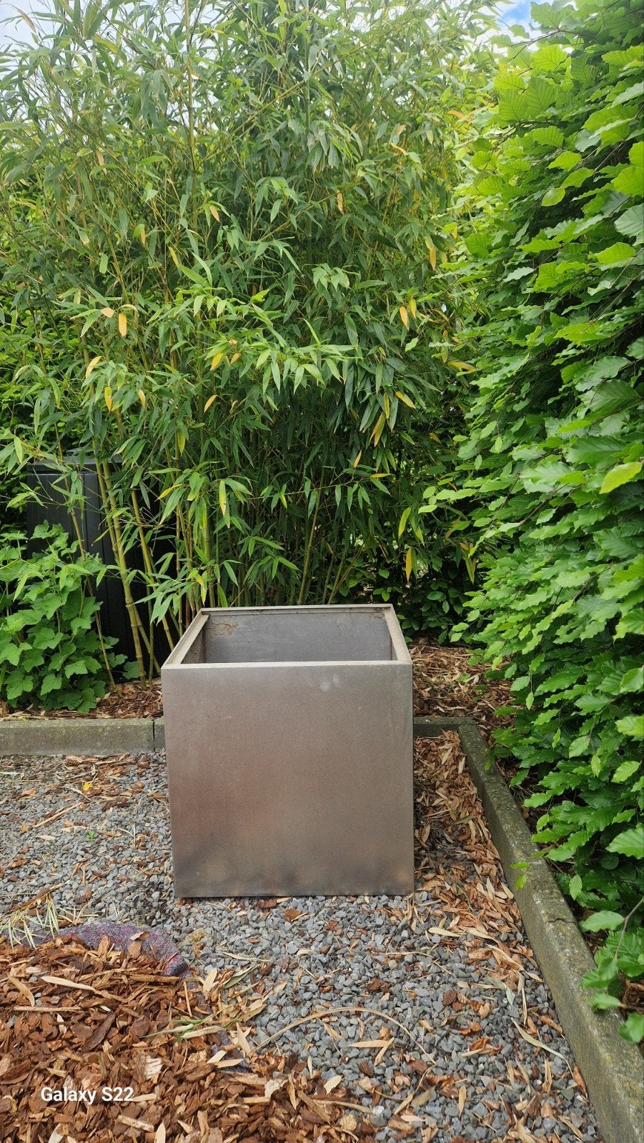 Inox Waterdichte bloembak, drinkbak..., Tuin en Terras, Gebruikt, Minder dan 60 cm, Vierkant, Ophalen of Verzenden