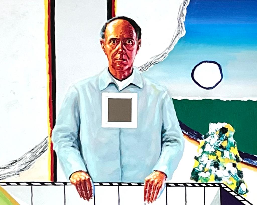 Roger Raveel - Litho avec pt. miroir- 67x50cm - Parfait état, Enlèvement ou Envoi