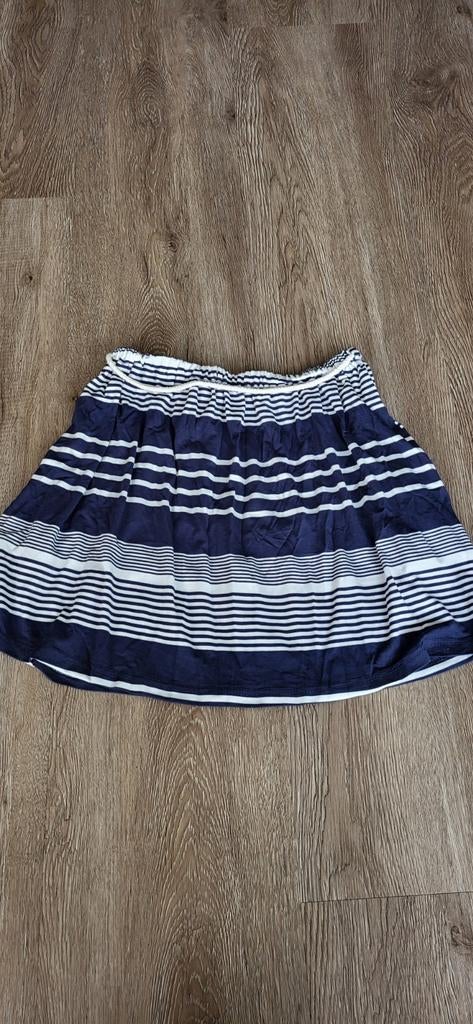 Marineblauw-wit gestreept rokje, Jolina, small, Ophalen, Zo goed als nieuw, Maat 36 (S), Boven de knie