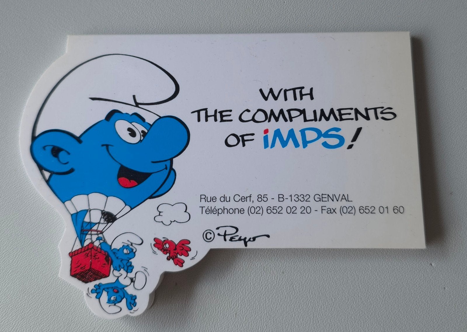 Post-it Schtroumpf Montgolfière, Verzenden, Zo goed als nieuw, Verschillende Smurfen, Gebruiksvoorwerp