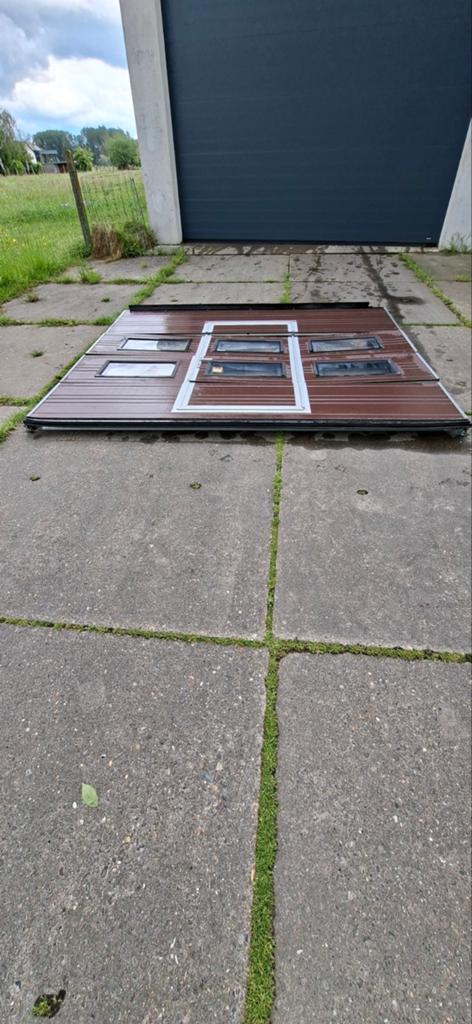 2 sectionaalpoorten met mandeur, Bricolage & Construction, Fenêtres & Moustiquaires, Enlèvement