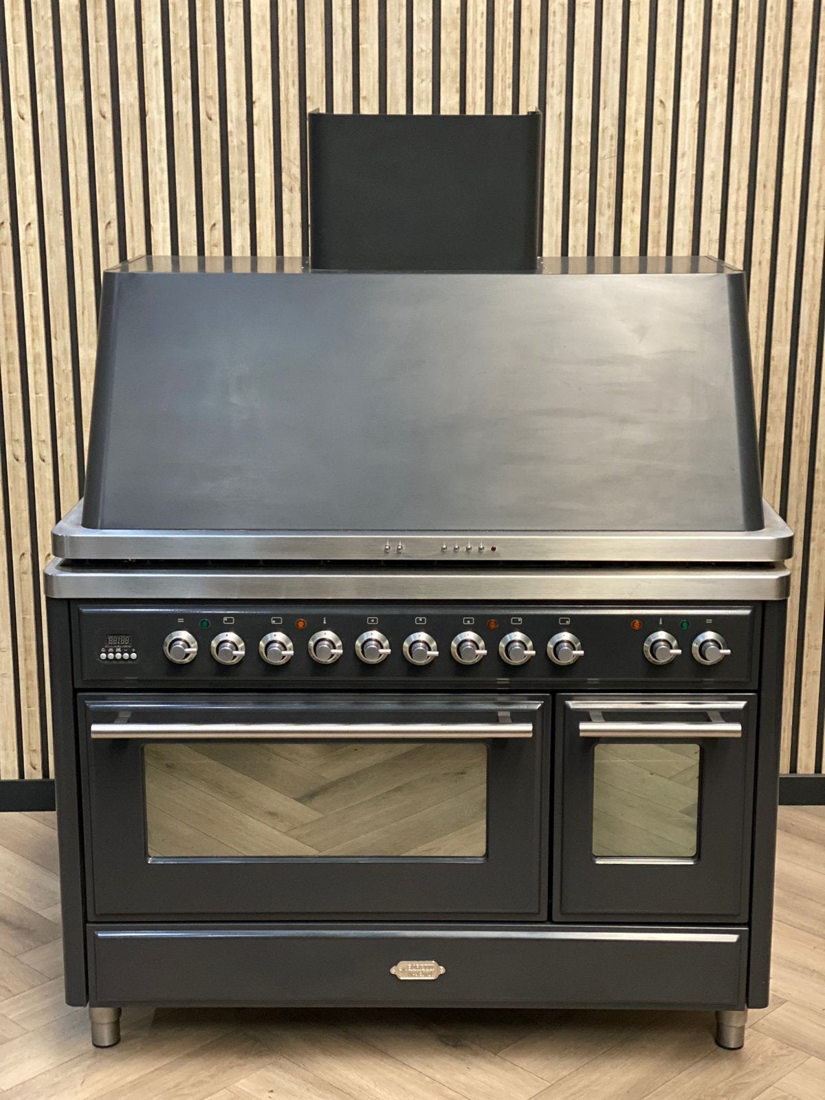 Luxe Fornuis Boretti Gas 120cm + Afzuigkap + Mtifunctioneel